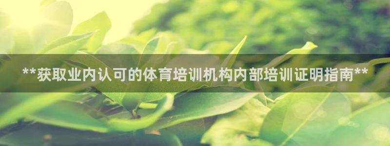 耀世娱乐优 411o31 耀世：**获取业内认可的体育培训机