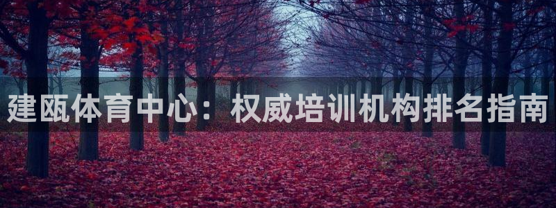 耀世娱乐软件下载：建瓯体育中心：权威培训机构排名指南