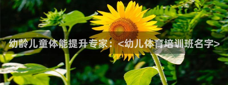 耀世娱乐注册开户流程：幼龄儿童体能提升专家：<幼儿体