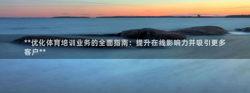 耀世x4：**优化体育培训业务的全面指南：提升在线影响力并吸